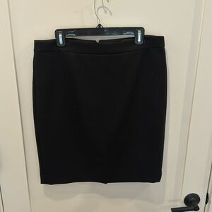 J. Crew No. 2 Pencil Skirt in Italian Wool, Black, 12
